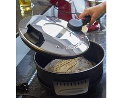 Elektrische braadpan, energiezuinig koken, glazen deksel Remoska P32F/07 4L –