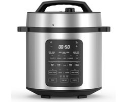 Elektrische Snelkookpan 14-in-1 Rvs 6 Liter - Multikoker met Vaatwasser en Antiaanbaklaag