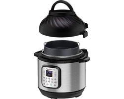 Instant Pot Duo Crisp 7,6L multicooker met airfryer - Snelkoken, sauteren, stomen, slow cook, sous vide, warmhouden, air fry, roosteren, bakken, braden en dehydrateren.