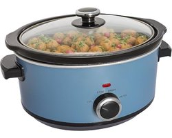 MMP® Slowcooker met timer - Slowcooker - Crockpot - ‎Roestvrij Staal - ‎24cm x 31cm x 18cm