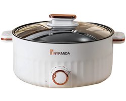 Multicooker – 3L – Hotpot – Hotpot Electrisch – Soepketel – Slowcooker – Soepmaker – Multicookers – Rijstkoker – Stoomkoker – Draagbare Elektrische Kookplaat – Mini Hot Pot Dubbellaags – Antiaanbak – Compact Keukenapparaat voor Thuis & Onderweg