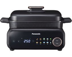 Panasonic NF-GM400 4-in-1 Multi-Cooker Tafelgrill – 9 Programma’s – 40–250°C – Rookafzuiging – Vaatwasmachinebestendig – Zwart
