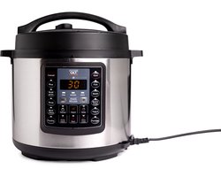 QLT 7-in-1 Multicooker en Snelkookpan tot 6 keer Sneller – Elektrische Pressure Cooker – Instant Pot met Timer – Tot 70% Energiebesparing – 6 Liter