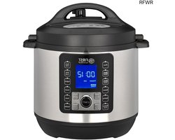 RFWR® Elektrische Drukkookpan 6 Liter - Multikoker met 12 Programma's en Warmhoudfunctie