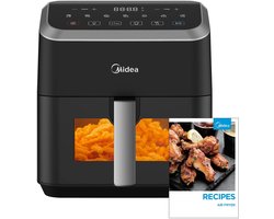 Rumi Airfryer - airfryers - Midea heteluchtfriteuse, Capaciteit - Twee Kookvakken airfryers - airfryers 5 Liter - Dual Zone Technologie 5 liter airfryers - HeatXpress Technologie - 90% minder olie -