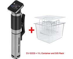 Sous Vide - Sous-vide Kokers - Sous Vide Stick - 1300W - IPX7 Waterdicht - Smart App Bediening - 5e Generatie RVS - Precisie Koker - Digitale Timer - Temperatuurregeling - 9008 N