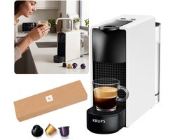 Krups Essenza Mini - Compacte Nespresso-capsulemachine, wit-zwart, energiezuinig 1450W