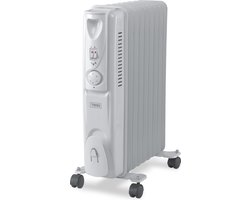 Trebs 99403 - Olieradiator - 2000W - Verstelbare Thermostaat - Wit