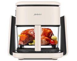 2-in-1 Multifunctionele Airfryer met Plaatfunctie - 4 Liter, 1100W, 8 Kookprogramma's