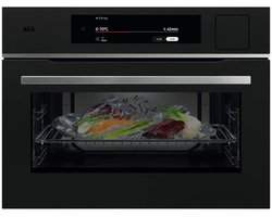 AEG TP9SK821T combi-stoomoven – 45 cm – Hetelucht + stoom – Wi-Fi – Titanium