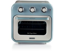 Ariete 4632/05 Vintage Airfryer & Oven - 16 liter - 1400 Watt - timer - draaispit - roterende mand - blauw