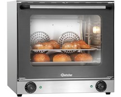 Bartscher Heteluchtoven - SERIE AT - 4 Niveaus (438x315) - 50°C/300°C - 230V - 595x615x580mm - Horeca Oven