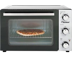 Bestron Vrijstaande oven AOV31 - Bakoven 1500W - 31L - Draaispit - RVS/Zwart