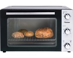 Bestron Vrijstaande oven AOV45 - Bakoven 1800W - 45L - 6 programma's - RVS