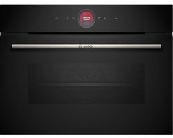 Bosch CBG7741B1 - Serie 8 - Compacte oven - 60 cm x 45 cm - Air Fry-functie: voor perfect en gezonde gefrituurde gerechten - Eenvoudig te reinigen met pyrolytische zelfreiniging - Home Connect
