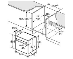 Bosch HBG633NB1 - Oven - 71 liter - Inbouw - 60x60