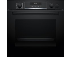 Bosch - HRG578BB7 - Serie 6 - Oven met stoom - Zwart - Eenvoudig te reinigen met pyrolytische zelfreiniging - Air Fry: voor perfect en gezonde gefrituurde gerechten -Energielabel A+ -