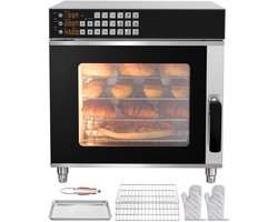 Commerciële Heteluchtoven 58l Capaciteit 2800w 4 Lagen Roestvrij Staal Voor Restaurant En Thuis Bakken