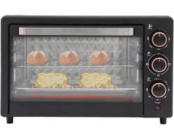 Compacte Elektrische Oven 22L - 1000W Mini Ovent met Timer en Beveiliging