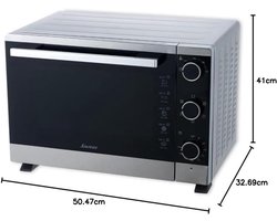 Compacte Multifunctionele Mini Oven met Hetelucht - 30L & 1500W