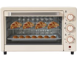 DnA® Mini Oven - Camping Oven - Mini Oven Vrijstaand - Wit - 42cm x 25cm x 37cm