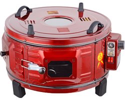 Ertone ERT-MN9010VS Elektrische Oven 40 L | Ronde Vrijstaande Mini Oven Met Thermostaat | 2×650 W Verhitting & Emaillen Binnenkant