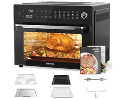 Grote Luchtfriteuse Oven 32 L - 19-in-1 Digitale Friteuse met Rotisserie en Droogapparaat