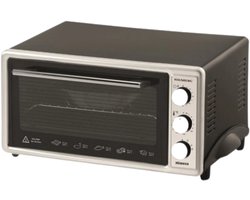 Hausberg HB-8015 Elektrische Midi-Oven 48 L 1200 W Zwart | Heteluchtoven Met Ventilator, Grill & Timer