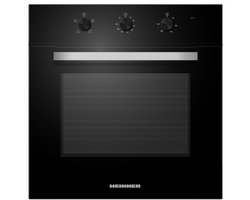 Heinner HBO-M654G-GBK Inbouw Oven – Elektrisch – 70 L – Energieklasse A – Heteluchtfunctie – Grill – 4 Functies – Timer – Zwart Glas – 5 Jaar Garantie