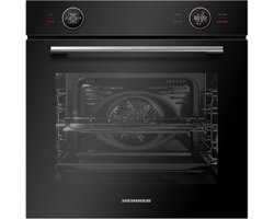 Heinner HBO-M7210GCDRC-GBK Inbouw Oven 60 cm – Elektrisch – 72 L – Energieklasse A+ – Heteluchtfunctie – Touchdisplay – Ontdooifunctie – Zwart Glas– 5 Jaar Garantie