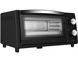 KAD® Mini Oven - Krachtige Oven voor Onderweg - Compacte Vrijstaande Oven voor Camping & Keuken - Zwart - ‎25cm x 22cm x 37cm