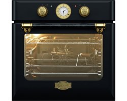 Kaiser Inbouwoven EH 6432 BE /3, met enkele telescoopgeleider, retro inbouwoven elektrisch, zelfvoorzienend, 68 L, draaispit, 10 functies