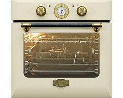 Kaiser Inbouwoven EH 6432 ElfBE Eco/10, met enkele telescoopgeleider, retro elektrische inbouwoven, zelfvoorzienend, 68 L, draaispit, 10 functies