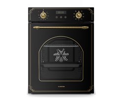 Klarstein Elizabeth Slim Einbaubackofen 45 cm, 49 L, 9 Funktionen, Dampfreinigung, Digitaler Timer, Schwarzes Glas, Energieklasse A, Backofen Einbaugerät – geschikt voor thuisfitness en sportschoolgebruik, duurzame constructie, eenvoudig te monteren,