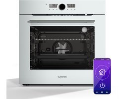 Klarstein Illuminosa Smart Inbouwoven – 73 L, 11 functies, WLAN-besturing, energie-efficiëntieklasse A+, driedubbel glazen deur, inbouwoven zonder kookplaat, app-bediening, 2800 W, kinderslot