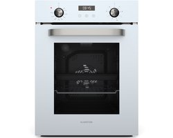 Klarstein SmartSlim Inbouwoven – 45 cm, 49 L, 9 functies, stoomreiniging, afneembare glazen deur, energieklasse A, zwart glas, digitale timer, inbouwoven