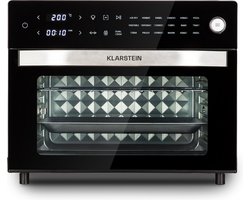 Klarstein Vigor Air Heißluftfritteuse XXL, Airfryer mit 1800 W, Heissluftfriteuse 30 Liter, 18 Programme, Ober- und Unterhitze, Zwart - krachtige en efficiënte werking