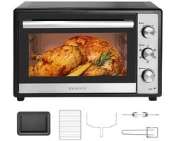 MAGICFOX Heteluchtoven-66L-elektrische Oven- Zwart