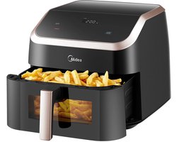 Midea - Airfryer - Heteluchtfriteuse - Airfryer oven - Gezond frituren - Airfryer xxl - Frituren - Frituurpan - Vetarme Friteuse - Olievrije Friteuse - Multifunctionele heteluchtoven - Mini-oven - Patatoven - Snackoven - Luchtoven - Turbo-oven