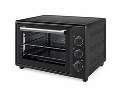 Mini Oven 35 Liter – Vrijstaande Oven – 1800W – Tot 250°C – 3 Verwarmingsfuncties – Zwart