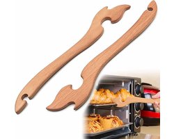 Mmgoqqt 1 Stuks - Ovenrek Trekker Uittrekker - Houten Model - Veilige Oven Accessoire