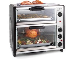 OneConcept All-You-Can-Eat - Double oven grill - 42 liter - 2350 watt