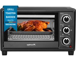 OptimumX® Mini Oven - Mini Oven Vrijstaand - Camping Oven - Camping Oventje - Convectie Oven - Kleine Oven