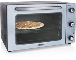 Princess 112754 - Vrijstaande Heteluchtoven - 5 Standen - 45 liter - 1800 W - Zilver