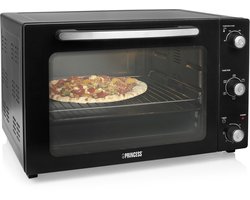 Princess 112759 - Vrijstaande Heteluchtoven - 5 Standen - 55 liter - 2000 W - Zwart