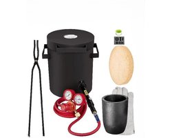 Propaan Smeltoven - 10Kg - Metalen Gieterij - Oven Kit - W/Grafiet Smeltkroes & Tang - Gieten Smelten