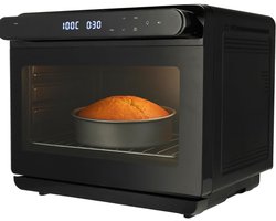 Quvo® Stoomoven - Stoomoven Kookboek - Stoomoven Ontkalker - Zwart - 42cm x 45cm x 43cm