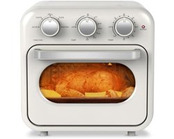 Retro Luchtfriteuse - met 3-in-1 Functies en 16 Liter Inhoud - Airfryer