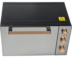 Royal Swiss® Vrijstaande oven XL – 45 Liter – 1700W – 7 Programma’s – Met Draaispit, Grill & Boven-/Onderwarmte – Zwart