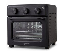 Safecourt 6-in-1 Airfyer oven - 100% PFAS-vrij - 6 programma’s - 80 tot 230 graden - Airfryer, bakken, roosteren, toasten, grillen & opwarmen - Zwart